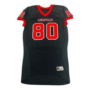 POWERS Brand Men's Louisville 80 FootballGame Jersey - Sz Large Black‎ Authentic
